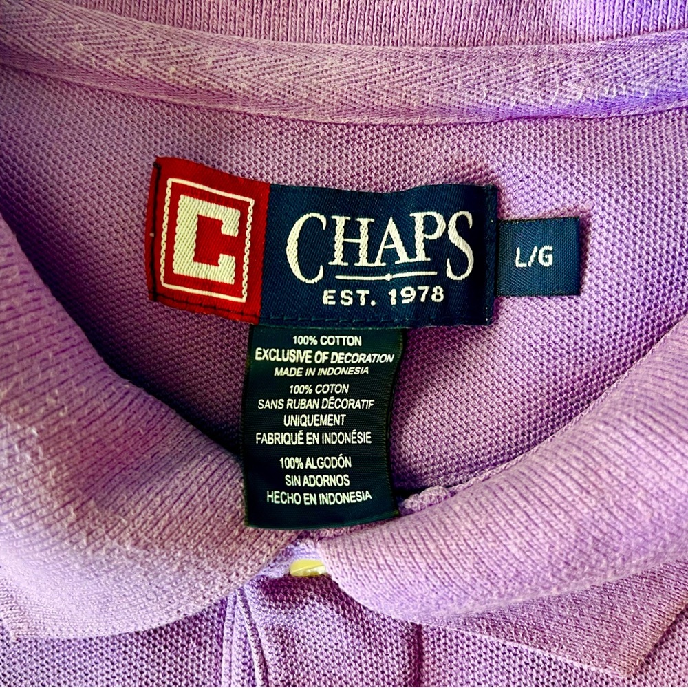Chaps Lavender Purple Polo Shirt for men or women - Picture 5 of 8